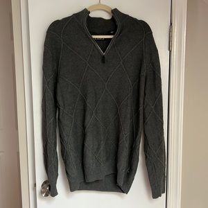 Men’s Chaps 1/4 zip knit sweater, size medium